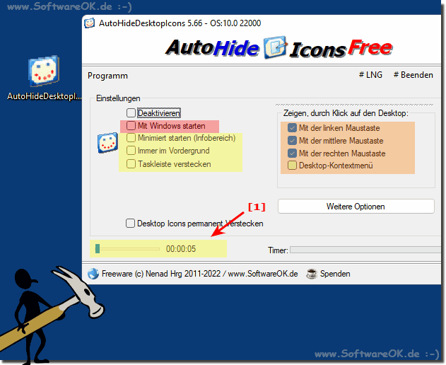 AutoHideDesktopIcons 6.06 download the new for android