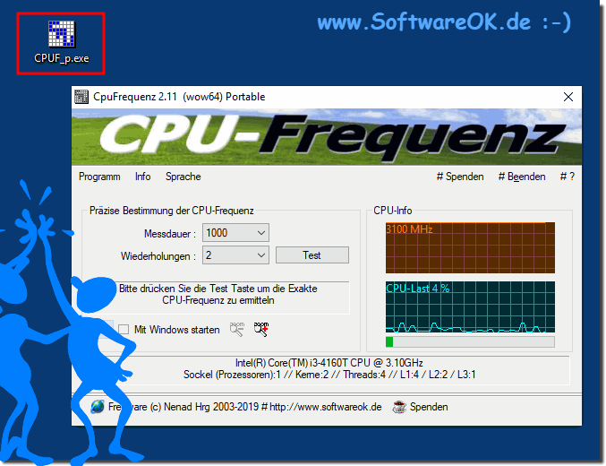 CpuFrequenz 4.21 for windows instal