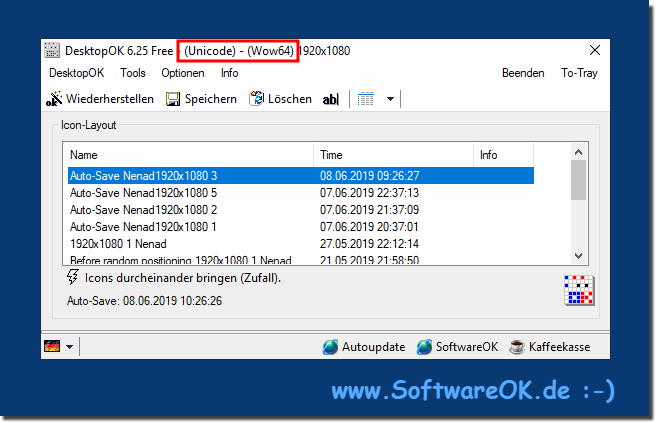 download the new version for windows DesktopOK x64 11.06