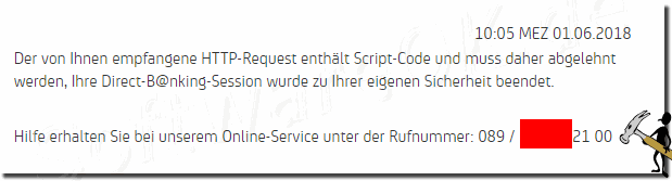 HTTP-Request enthlt Script-Code!
