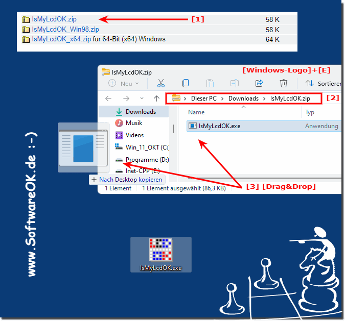Bildschirm-Test-Tools auf MS Windows 11 OS!