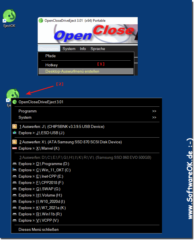 OpenCloseDriveEject 3.21 free instals