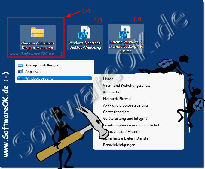 Windows-Sicherheit-Desktop-Kontextmen-Download!