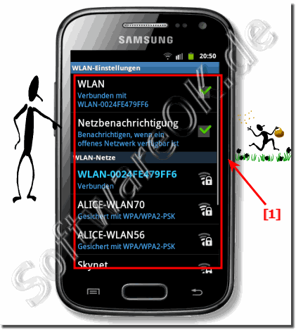 Samsung Galaxy WLAN Netzwerk deaktivieren, aktivieren, auswhlen oder anpassen!