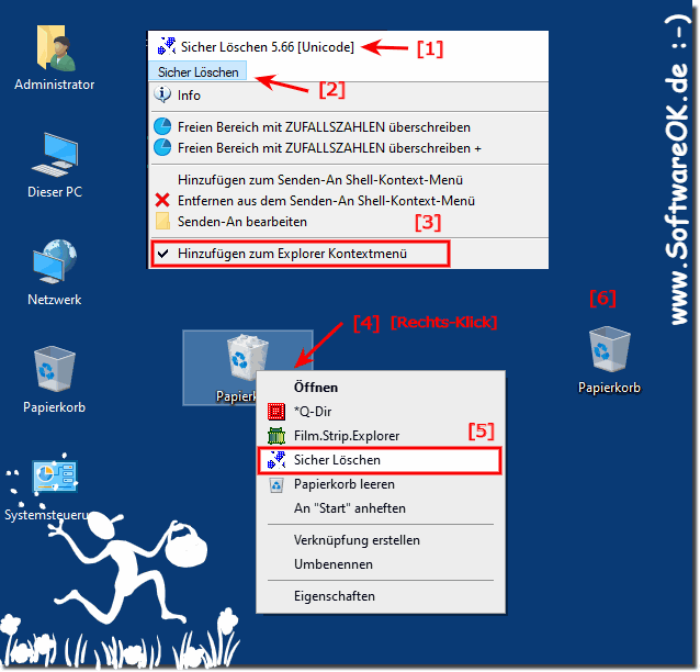 Bug-Fix Papierkorb-Symbol unter Windows beim Sicheren Lschen behoben!