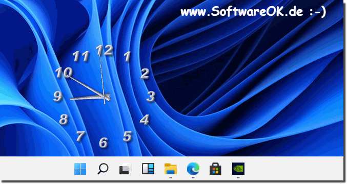 Die Aero Desktop Uhr auf Windows 11!