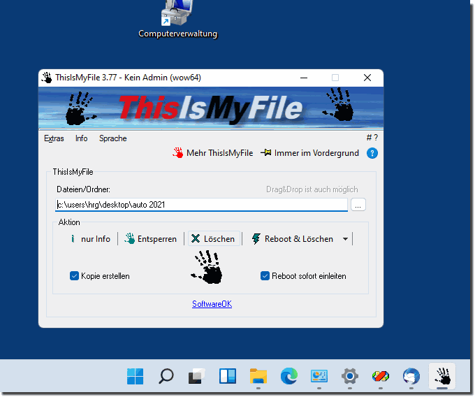Auf Windows 11 gesperrte Dateien und Ordner weiterhin lschen!