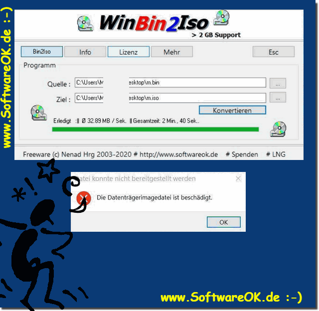 WinBin2Iso 6.21 download the last version for windows