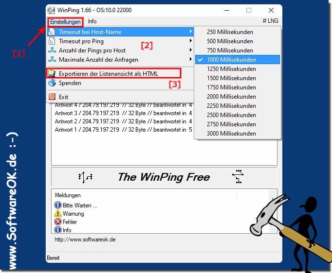 WinPing 2.55 free instal