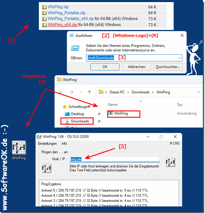 Unter Windows 11 weiterhin den Ping Befehl ausfhren!