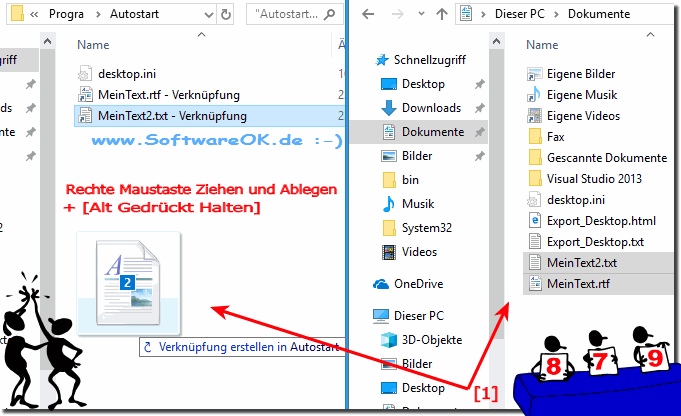 Bei Autostart Windows 10 Dokumente ffnen!