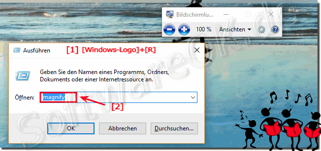Bildschirmlupe in Windows 10 Ausfhren!