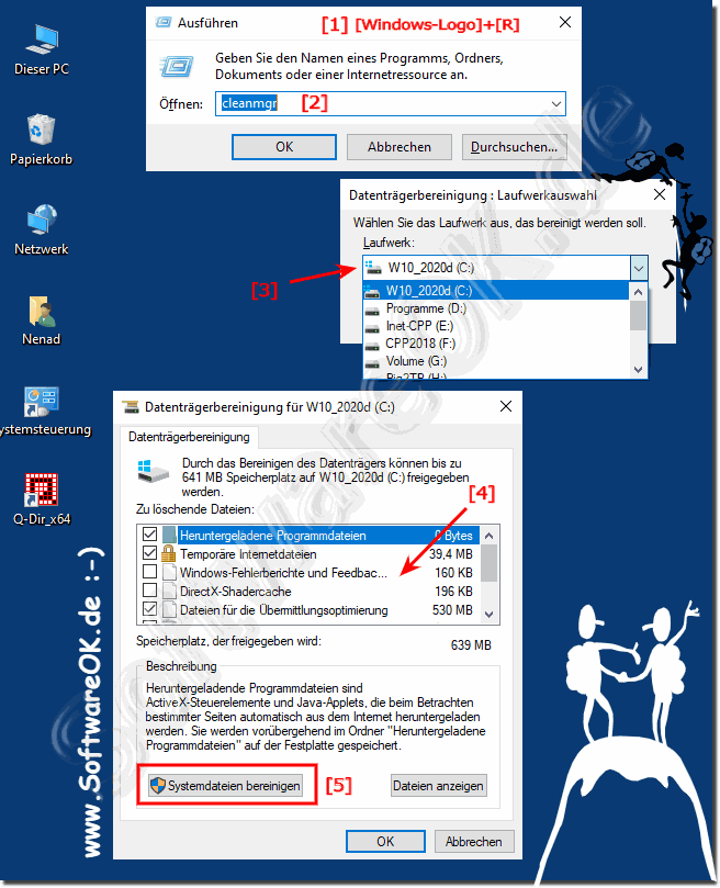 In Windows unntigen Dateien bereinigen bzw lschen!