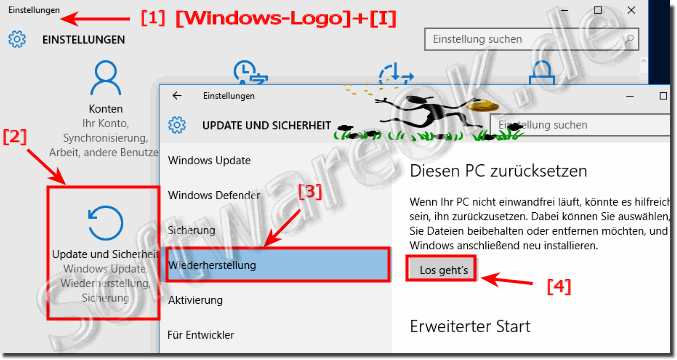 Windows-10 zurcksetzen (reset)!
