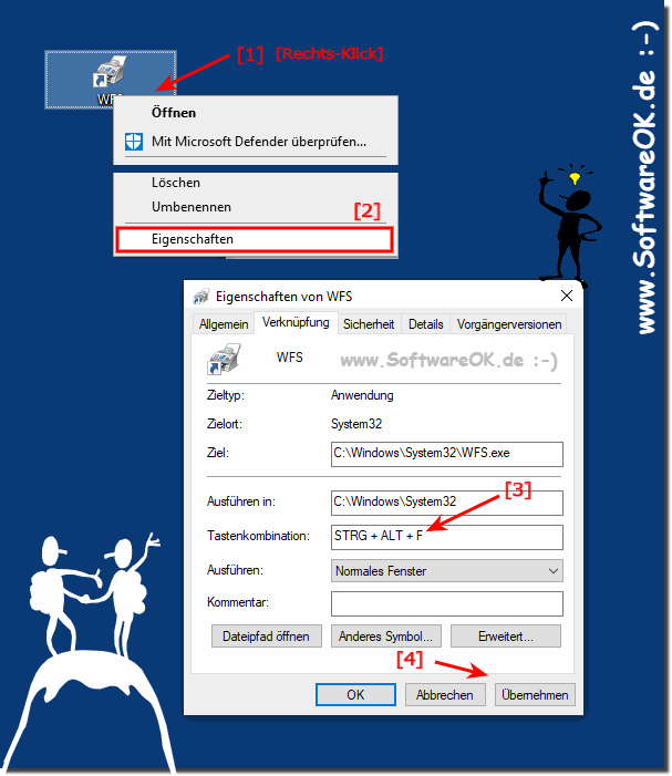 Windows Tastenkombination fr die Fax und Scan Funktion!
