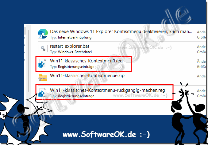 Auf Windows 11 altes Explorer Kontextmen aktivieren!
