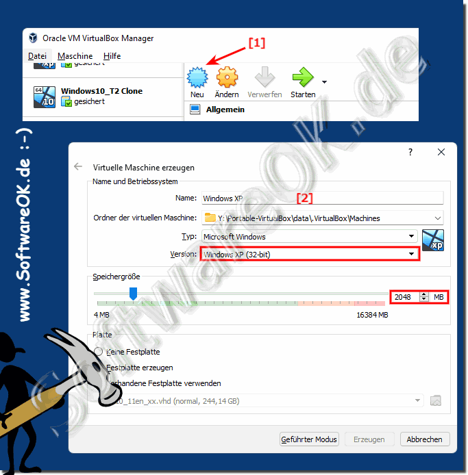 Man kann Windows XP unter Windows 11 ausfhrten!