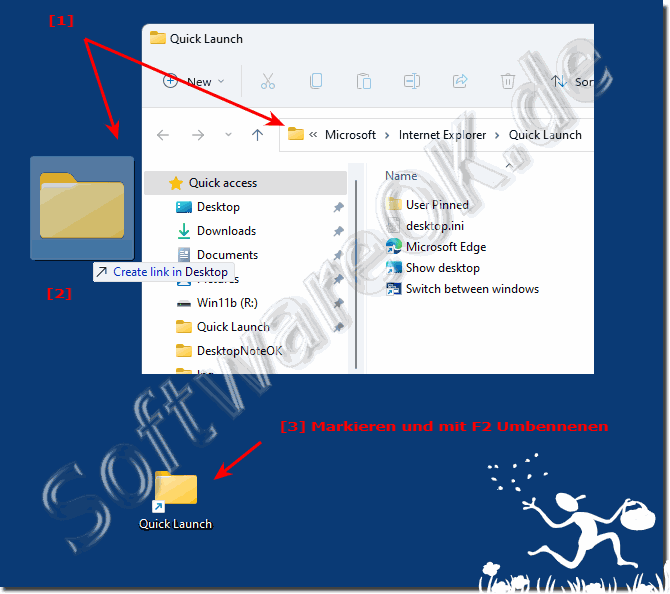 Ordner Verknpfung am Windows 11 Desktop!