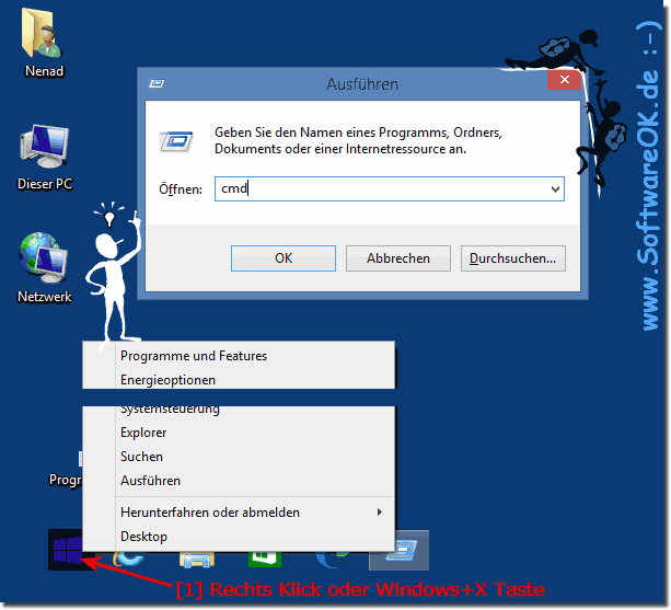 Ausfhren in Windows 8 starten