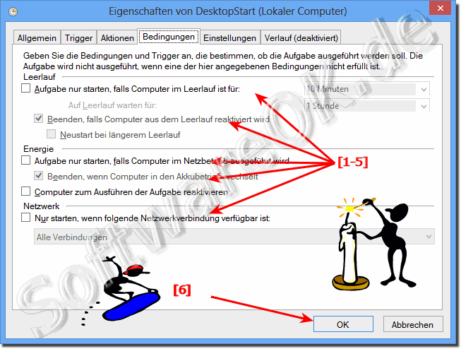 In Windows-8 Bedingungen fr Desktop Start Einstellen
