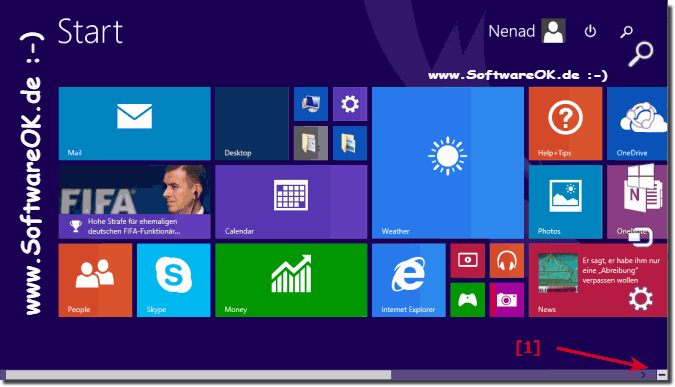 Windows-8 und Semantic Zoom im Start Men bzw. im Start Bildschirm (vergrert)!