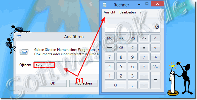 Windows 8 / 8.1 Taschenrechner Starten, ffnen, Finden!