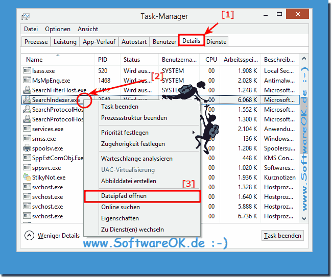 Windows Programmpfade Hintergrund Programme und Dienste!