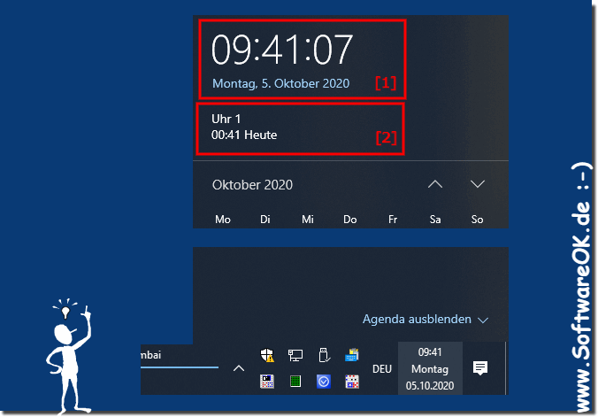 Zustzliche Uhren in der Windows 10 Taskleiste!