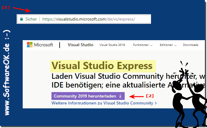 Das Visual Studio Express fr entwickeln von Windows Anwendungen!