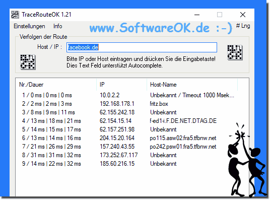 download the new version TraceRouteOK 3.33