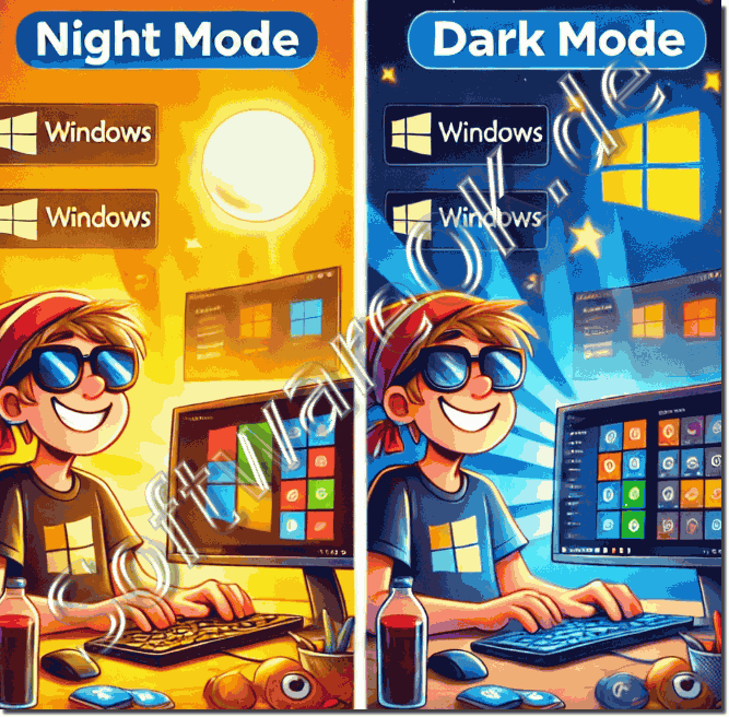 Night Mode and Dark on Windows OS!