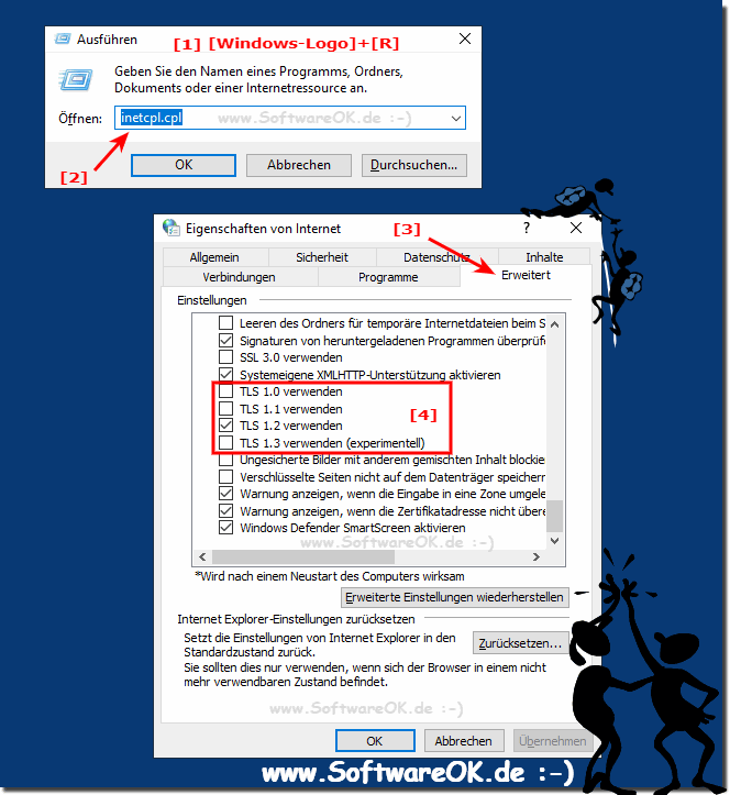 TLS Clien Protokoll abfragen und ndern auf Windows Desktop?