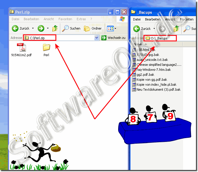 Problem mit Zip-Ordnern bei Kopieren, Ausschneiden und Einfgen in Windows-XP
