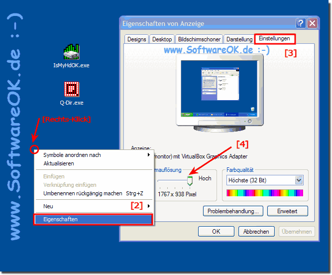 Windows Bildschirmauflsung erkennen!
