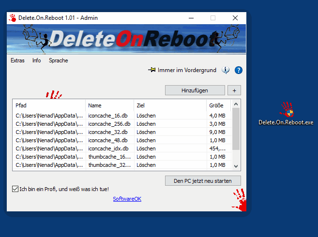 Delete.On.Reboot 0 fuer Windows Ordner und Dateien  - Delete.On.Reboot