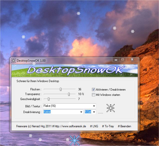 DesktopSnowOK 6.24 free