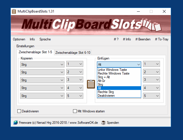 MultiClipBoardSlots 3.28 free