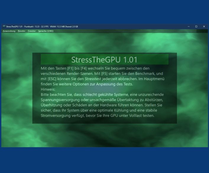 StressTheGPU ist der GPU-Stresstest der nchsten Generation!