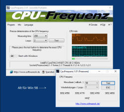 Tool zur exakten Ermittlung der CPU-Frequenz