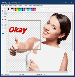 Das klassische MS Paint XP mit Fokus auf Pixelbearbeitung.