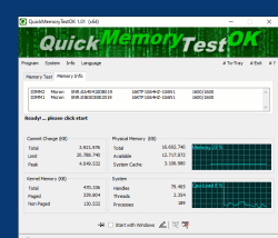 Der schnelle RAM-Test für Windows 10, 8.1, ..